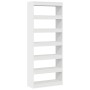 Estante Blanco Blanco Madera elaborada 80 x 30 x 198 cm von , Bücherregale und Regale - Ref: Foro24-3333916, Preis: 123,25 €,...