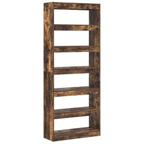Estantería de Roble Ahumado Roble Ahumado Madera 80 x 30 x 198 cm by , Bookcases and shelves - Ref: Foro24-3333920, Price: 11...