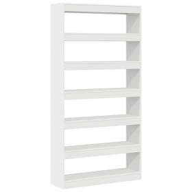 Estantería Blanca Blanca Madera de ingeniería 100 x 30 x 198 cm von , Bücherregale und Regale - Ref: Foro24-3333924, Preis: 1...