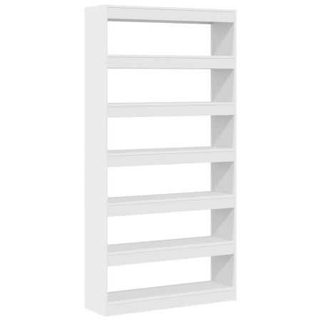 Estantería Blanca Blanca Madera de ingeniería 100 x 30 x 198 cm von , Bücherregale und Regale - Ref: Foro24-3333924, Preis: 1...