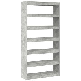 Librería Gris Madera 100 x 30 x 198 cm Estantería Rectangular