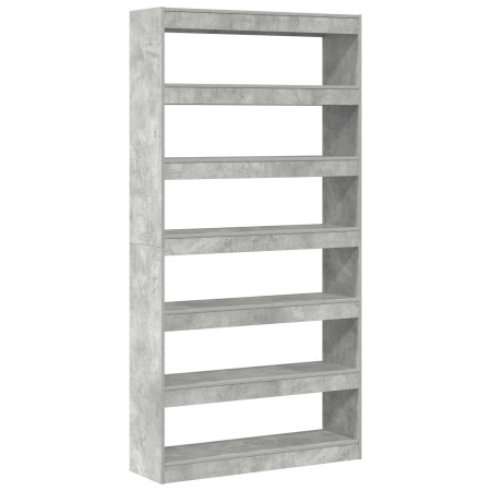 Librería Gris Madera 100 x 30 x 198 cm Estantería Rectangular