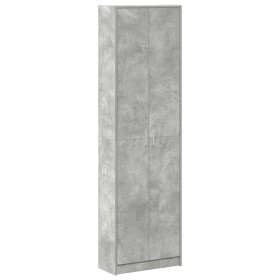 Armario Gris Concreto 55x25x189 cm de Madera