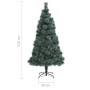 Árbol de Navidadl con LEDs y bolasPVC&PE verde 120 cm