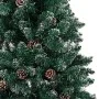 Slim artificial Christmas tree with LEDs and green balls 210 cm by vidaXL, Christmas trees - Ref: Foro24-3077913, Price: 94,9...