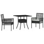 Conjunto de Comedor de Jardín de 3 Piezas Negro de Poliratán von , Gartenstühle - Ref: Foro24-3334923, Preis: 179,49 €, Rabat...