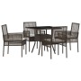 Conjunto de Comedor de Jardín de 5 Piezas Marrón de Ratán Sintético by , Garden chairs - Ref: Foro24-3334926, Price: 296,74 €...