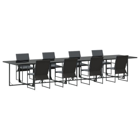 Juego de Comedor de Jardín de 12 Piezas con Cojines de Acero y Textilene | Foro24.es | Tu tienda online para hogar, jardín y más Foro24.es