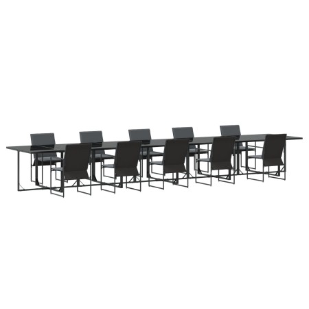 Conjunto de Comedor de Jardín de 15 Piezas con Cojines de Acero y Textilene by , Garden sets - Ref: Foro24-3335861, Price: 64...