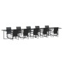 Conjunto de Comedor de Jardín de 15 Piezas con Cojines de Acero y Textilene by , Garden sets - Ref: Foro24-3335861, Price: 64...