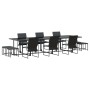 Juego de Comedor de Jardín de 13 Piezas con Cojines de Acero y Textileno | Foro24.es | Tu tienda online para hogar, jardín y más Foro24.es