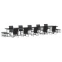 Conjunto de Comedor de Jardín de 19 Piezas con Cojines de Acero y Textileno by , Garden sets - Ref: Foro24-3335866, Price: 74...