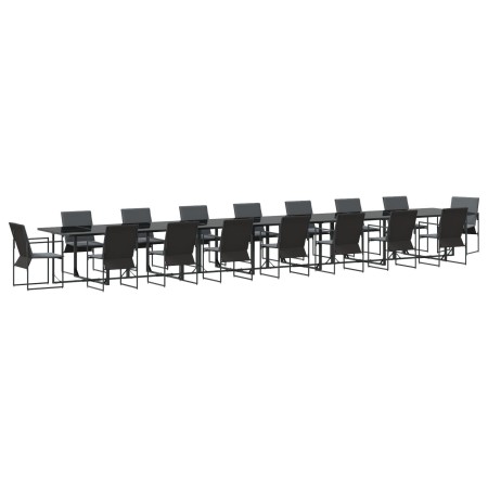 Conjunto de Comedor de Jardín de 22 Piezas con Cojines de Steel y Textileno | Foro24.es | Tu tienda online para hogar, jardín y más Foro24.es