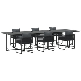 Conjunto de Comedor de Jardín de 9 Piezas con Cojines de Acero y Rattan Sintético by , Garden sets - Ref: Foro24-3335874, Pri...