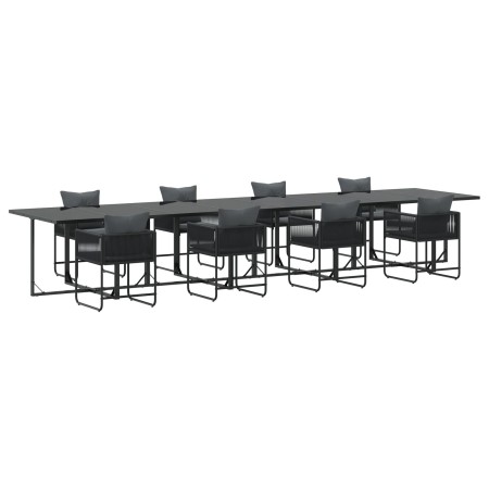 Juego de Comedor de Jardín de 12 Piezas con Cojines de Acero y Ratán Sintético by , Garden sets - Ref: Foro24-3335875, Price:...