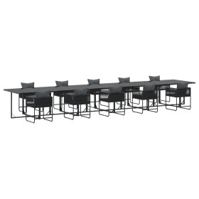 Conjunto de Comedor de Jardín de 15 Piezas con Cojines Acero y Rattan Polipropileno von , Gartensets - Ref: Foro24-3335876, P...