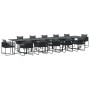 Juego de Comedor de Jardín de 16 Piezas con Cojines de Acero y Polyratán von , Gartensets - Ref: Foro24-3335885, Preis: 983,6...