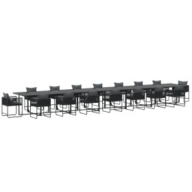Conjunto de Comedor de Jardín de 22 Piezas con Cojines de Acero y Ratán Sintético de by , Garden sets - Ref: Foro24-3335887, ...