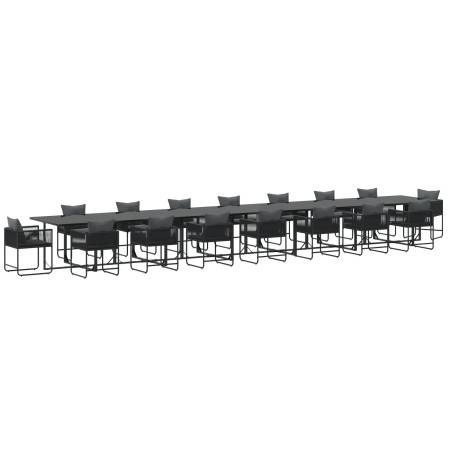 Conjunto de Comedor de Jardín de 22 Piezas con Cojines de Acero y Ratán Sintético de by , Garden sets - Ref: Foro24-3335887, ...