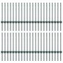 Postes de cercas 44 pcs U-Channel Verde 100 cm Acero de , Postes de cerca - Ref: Foro24-3335915, Precio: 124,50 €, Descuento: %