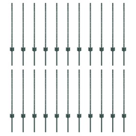 Postes de Cercas 22 pcs U-Channel Verde 120 cm Acero von , Zaunpfosten - Ref: Foro24-3335916, Preis: 80,69 €, Rabatt: %