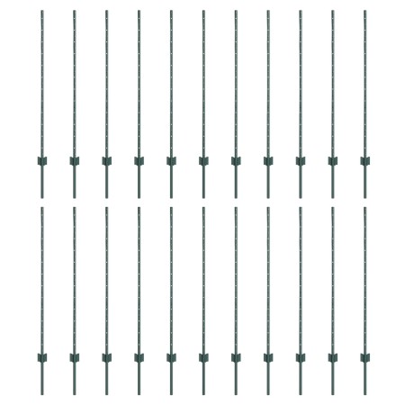 Postes de Cerca 22 pcs U-Channel Verde 160 cm Acero de , Postes de cerca - Ref: Foro24-3335920, Precio: 101,74 €, Descuento: %