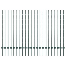 Postes de Cerca 22 piezas U-Channel Verde 180 cm Acero by , fence posts - Ref: Foro24-3335922, Price: 113,80 €, Discount: %