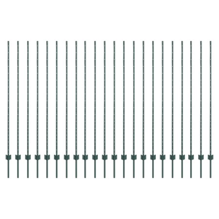 Postes de Cerca 22 pcs U-Channel Verde 200 cm Acero de , Postes de cerca - Ref: Foro24-3335924, Precio: 118,46 €, Descuento: %