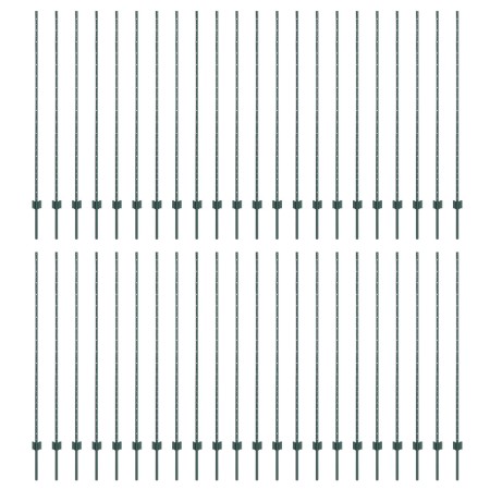44 piezas Postes de Cerca Metálicos en Forma de U Verde by , fence posts - Ref: Foro24-3335925, Price: 230,70 €, Discount: %