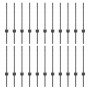 Postes de Valla 22 pcs U-Channel Gris 100 cm Acero de , Postes de cerca - Ref: Foro24-3335932, Precio: 67,51 €, Descuento: %