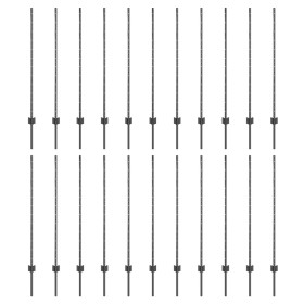 Postes de Cerca 44 pcs U-Channel Gris 160 cm Acero by , fence posts - Ref: Foro24-3335938, Price: 110,35 €, Discount: %