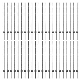 Postes de Cercas 88 pcs U-Channel Gris 160 cm Acero by , fence posts - Ref: Foro24-3335939, Price: 212,54 €, Discount: %