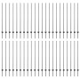 Postes de Cerca 88 pcs U-Channel Gris 180 cm Acero