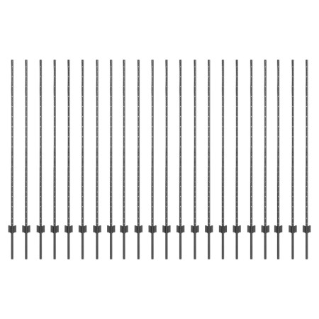 Postes de Cerca 44 pcs U-Channel Gris 200 cm Acero de , Postes de cerca - Ref: Foro24-3335942, Precio: 128,34 €, Descuento: %