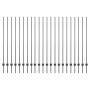Postes de Cerca 44 pcs U-Channel Gris 200 cm Acero de , Postes de cerca - Ref: Foro24-3335942, Precio: 128,34 €, Descuento: %