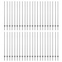 Postes de Cerca 88 pcs Canal U Gris 200 cm Acero de , Postes de cerca - Ref: Foro24-3335945, Precio: 260,84 €, Descuento: %