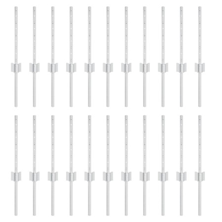 Postes de Cerca 22 pcs U-Channel Plata 80 cm Acero de , Postes de cerca - Ref: Foro24-3335946, Precio: 55,85 €, Descuento: %