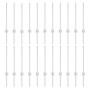 Postes de Cerca 22 pcs U-Channel Plata 100 cm Acero de , Postes de cerca - Ref: Foro24-3335950, Precio: 66,30 €, Descuento: %