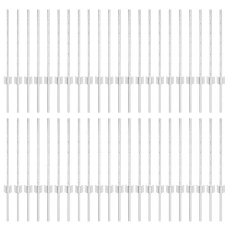 Postes para cerca 44 pcs U-Canal Plata 100 cm Acero de , Postes de cerca - Ref: Foro24-3335951, Precio: 114,85 €, Descuento: %