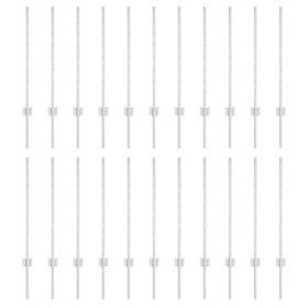 Postes de Cerca 22 pcs U-Channel Plateado 120 cm Acero de , Postes de cerca - Ref: Foro24-3335952, Precio: 80,80 €, Descuento: %