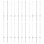 Postes de Cerca 22 pcs U-Channel Plateado 120 cm Acero de , Postes de cerca - Ref: Foro24-3335952, Precio: 72,24 €, Descuento: %