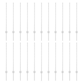 Postes de Cerca 44 pcs U-Channel Plata 140 cm Acero by , fence posts - Ref: Foro24-3335954, Price: 85,61 €, Discount: %