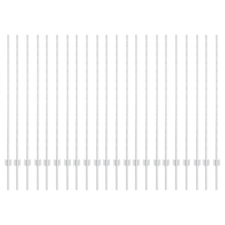 Postes de cercas 44 pcs canal en U plateado 180 cm de acero de , Postes de cerca - Ref: Foro24-3335958, Precio: 103,19 €, Des...
