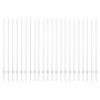Postes de cercado 44 pcs U-Channel Plateado 200 cm Acero de , Postes de cerca - Ref: Foro24-3335960, Precio: 107,50 €, Descue...