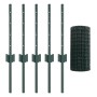 Cerca Euro de con 5 postes en U Verde 0.4x10 m de Acero de , Postes de cerca - Ref: Foro24-3335996, Precio: 34,44 €, Descuent...