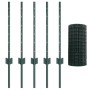 Valla Euro con 5 postes en U Verde 0.6x10 m Acero de , Postes de cerca - Ref: Foro24-3335997, Precio: 45,42 €, Descuento: %