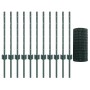 Valla Euro con 11 postes en U Verde 0,6x25 m Acero de , Postes de cerca - Ref: Foro24-3336005, Precio: 97,33 €, Descuento: %