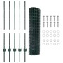 Conjunto de Cerca de Jardín Set de 2 Verde by , fence posts - Ref: Foro24-3336042, Price: 59,01 €, Discount: %