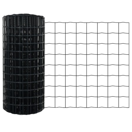 Valla Euro con 5 Postes U Gris 0.4x10 m Acero de , Postes de cerca - Ref: Foro24-3336086, Precio: 35,79 €, Descuento: %