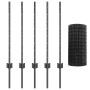 Juego de Vallas de Jardín Set de 2 Gris Acero recubierto en polvo by , fence posts - Ref: Foro24-3336088, Price: 48,32 €, Dis...